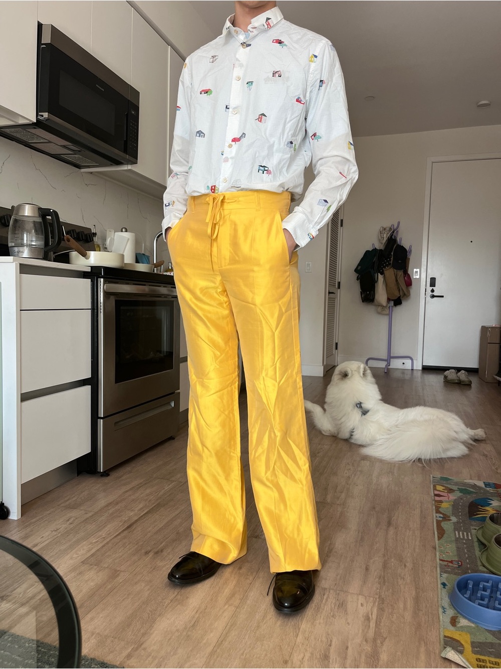 Karl Lagerfeld x Kenneth Ize Yellow Pants
